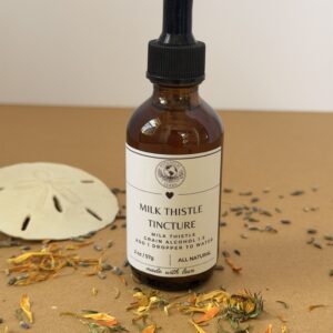 Milk thistle herb used in Botanical Terra Milk Thistle Tincture, featuring natural whole botanicals for herbal wellness support.